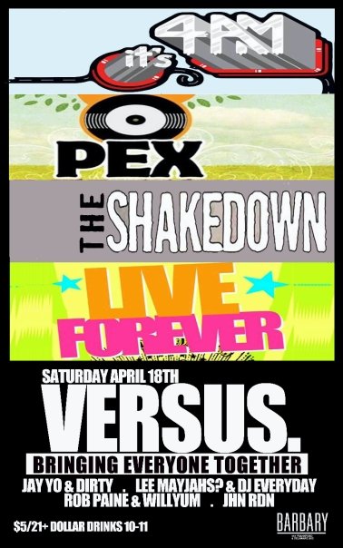 versus versus Saturday: Versus at The Barbary