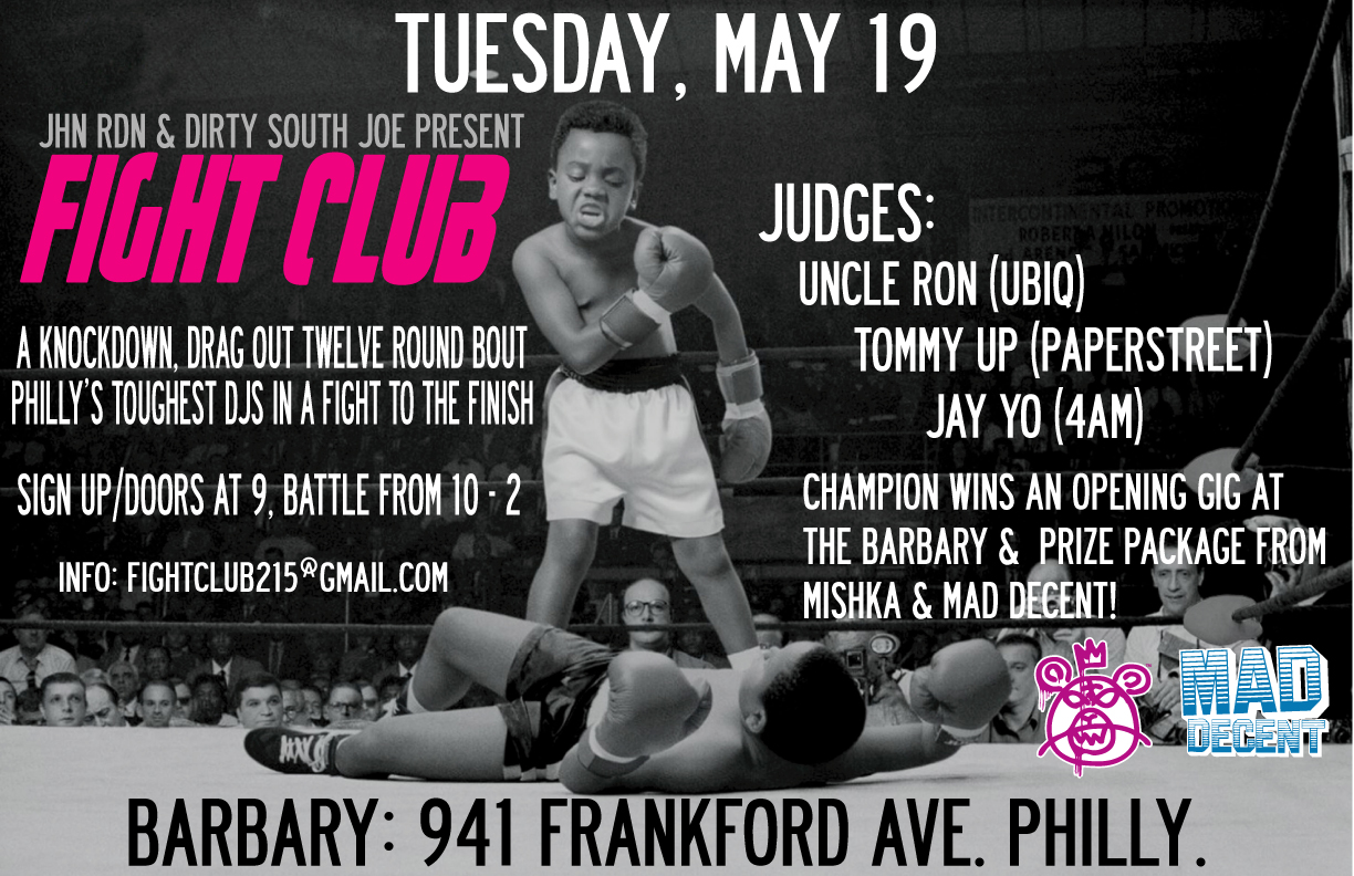 fight club may fightclubmay Tuesday: Fight Club at the Barbary