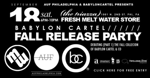 babylon_cartel_fall_2010 babylon cartel fall 2010 500x260 Babylon Cartel & AUF Philadelphia Presents: THE FALL RELEASE PARTY @ Fresh Melt Water Shop