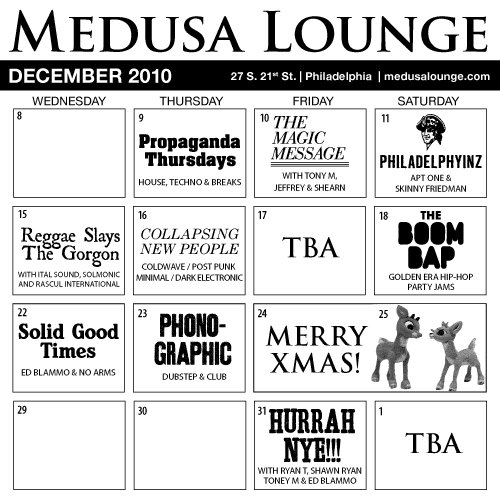 december 2010 calendar. medusa december 2010 Medusa
