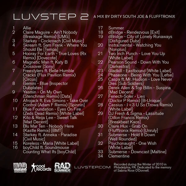 backcover Go Listen to Luv Step